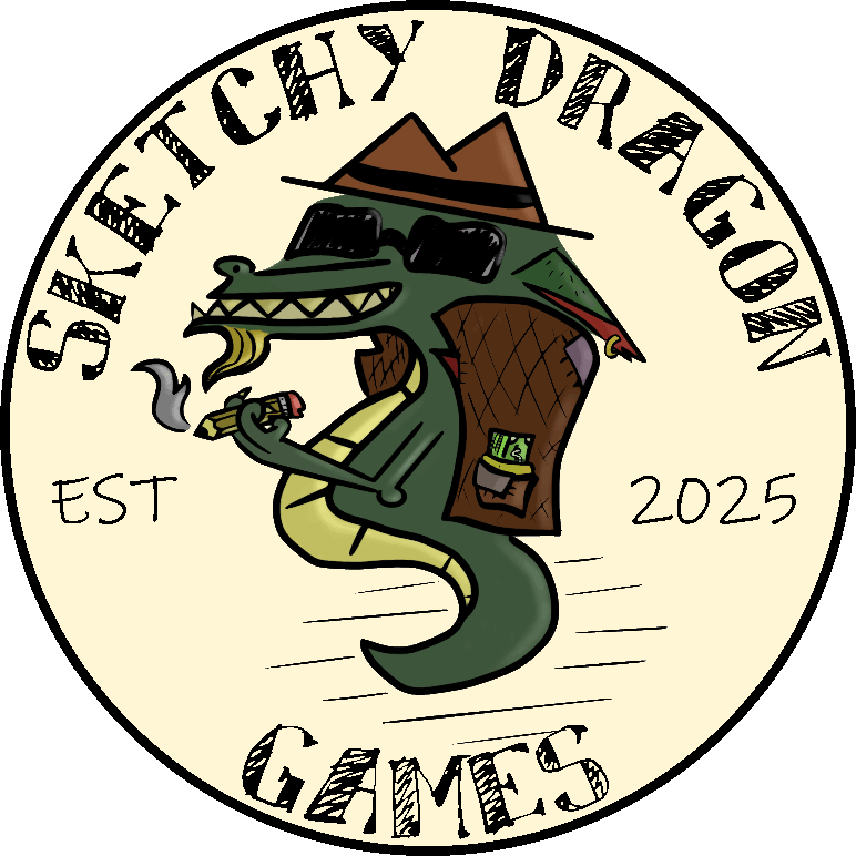 Sketchy Dragon Games Logo